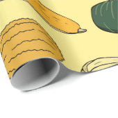 Seamless pattern with different hand drawn squashe geschenkpapier (Rolleneckpunkt)