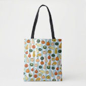 Seamless pattern with different hand drawn squashe tasche (Vorderseite)