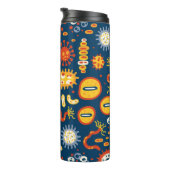 Seamless pattern with different kinds of microorga thermosbecher (Nach rechts gedreht)