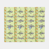 Seamless pattern with different zebras and differe fleecedecke (Vorderseite (Horizontal))