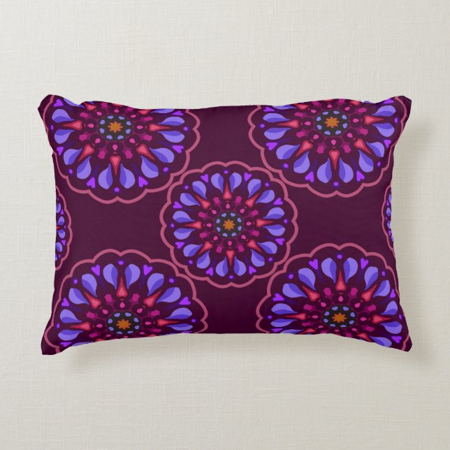Seamless pattern with ethnic mandala art ornament. dekokissen (Vorderseite)