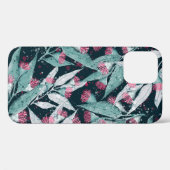 Seamless pattern with eucalyptus leaves and flower Case-Mate iPhone hülle (Rückseite (Horizontal))