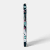 Seamless pattern with eucalyptus leaves and flower iPhone hülle (Linke Seite)
