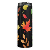 Seamless pattern with fallen autumn leaves and col thermosbecher (Rückseite)