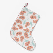 Seamless pattern with flowers and floral elemente, kleiner weihnachtsstrumpf (Vorderansicht (hängend))