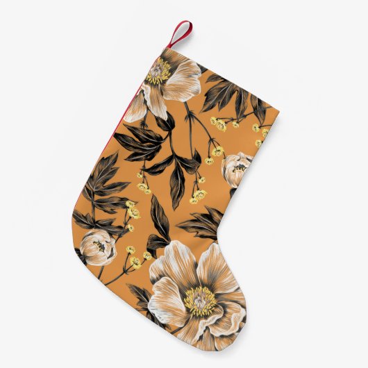 Seamless pattern with flowers.art,floral,pattern,c kleiner weihnachtsstrumpf (Vorderansicht (hängend))