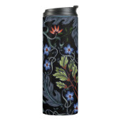 Seamless pattern with flowers in art deco style. M Thermosbecher (Nach links gedreht)