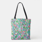 Seamless pattern with flowers, plant background. A Tasche (Rückseite)