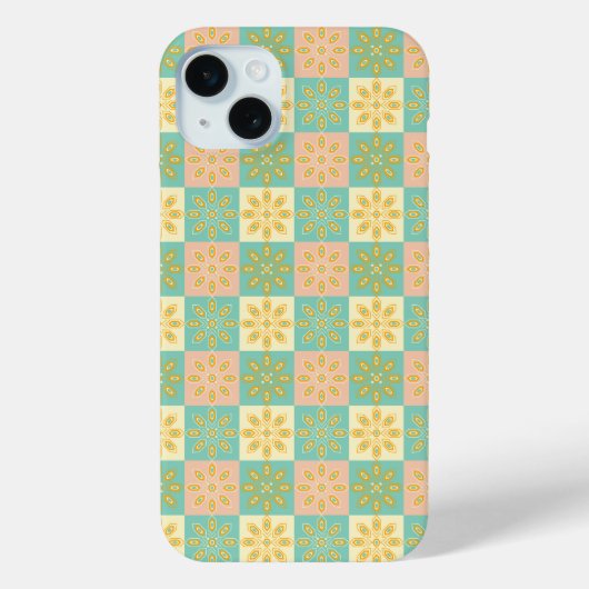 Seamless pattern with geometric floral motifs Case-Mate iPhone hülle (Rückseite)