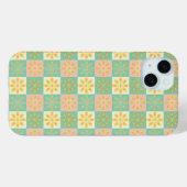 Seamless pattern with geometric floral motifs Case-Mate iPhone hülle (Rückseite (Horizontal))