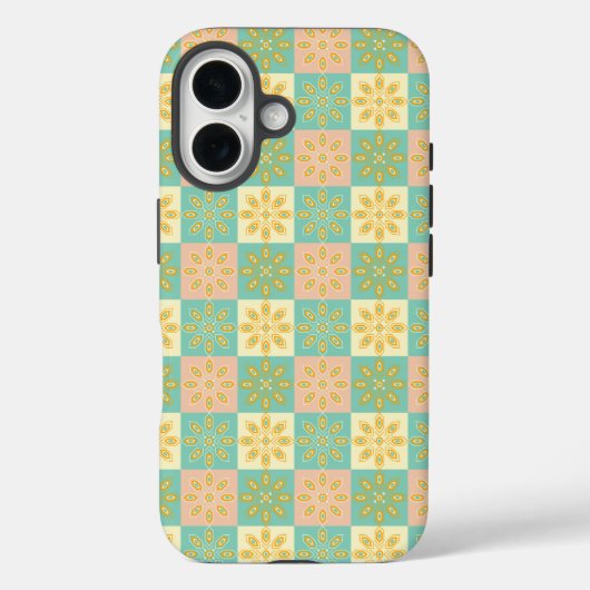 Seamless pattern with geometric floral motifs Case-Mate iPhone hülle (Rückseite)