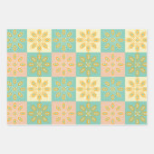 Seamless pattern with geometric floral motifs geschenkpapier set (Vorderseite 2)