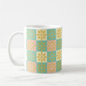 Seamless pattern with geometric floral motifs kaffeetasse (Links)