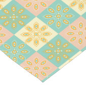 Seamless pattern with geometric floral motifs kurzer tischläufer (Ecke)