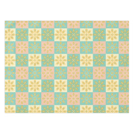 Seamless pattern with geometric floral motifs tischdecke