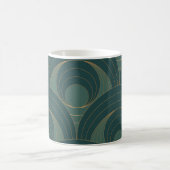 Seamless pattern with golden and green circles on kaffeetasse (Mittel)