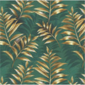Seamless pattern with golden ferns aufkleber (Vorderseite)