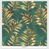 Seamless pattern with golden ferns aufkleber (Blatt)
