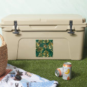 Seamless pattern with golden ferns aufkleber (Kühler)