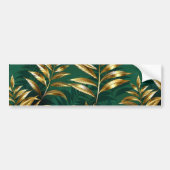 Seamless pattern with golden ferns autoaufkleber (Vorne)