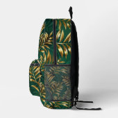 Seamless pattern with golden ferns bedruckter rucksack (Rechts)