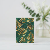 Seamless pattern with golden ferns begleitkarte (Stehend Vorderseite)
