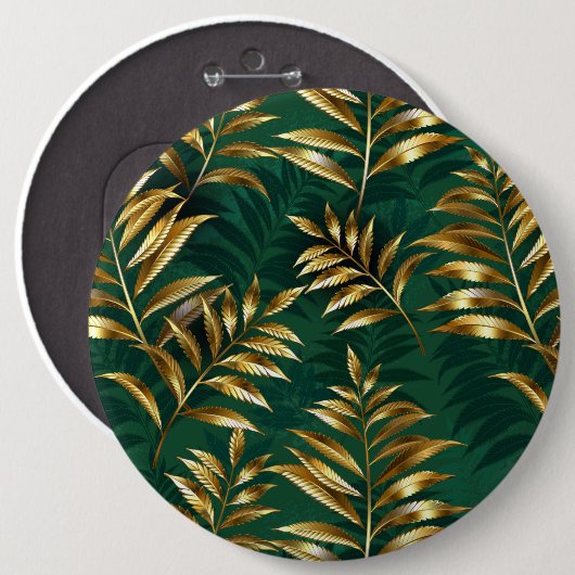 Seamless pattern with golden ferns button (Vorne & Hinten)
