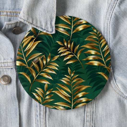 Seamless pattern with golden ferns button (Beispiel)