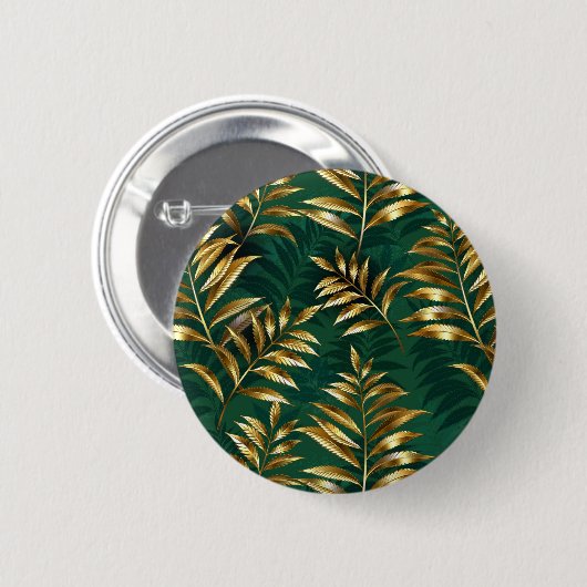 Seamless pattern with golden ferns button (Vorne & Hinten)