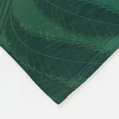 Seamless pattern with golden ferns fleecedecke (Ecke)