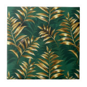 Seamless pattern with golden ferns fliese (Vorderseite)