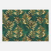 Seamless pattern with golden ferns geschenkpapier set (Vorderseite)