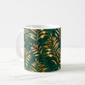 Seamless pattern with golden ferns kaffeetasse (Vorderseite Links)