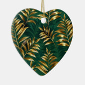 Seamless pattern with golden ferns keramik ornament (Rechts)