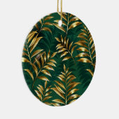 Seamless pattern with golden ferns keramik ornament (Rechts)