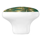 Seamless pattern with golden ferns keramikknauf (Seitenansicht)