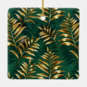 Seamless pattern with golden ferns keramikornament (Rückseite)