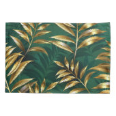 Seamless pattern with golden ferns kissenbezug (Rückseite-Links)