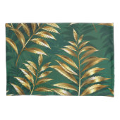 Seamless pattern with golden ferns kissenbezug (Vorderseite-Links)