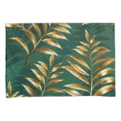 Seamless pattern with golden ferns kissenbezug (Vorderseite-Rechts)