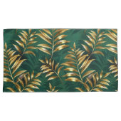 Seamless pattern with golden ferns kissenbezug (Vorderseite-Rechts)