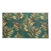 Seamless pattern with golden ferns kissenbezug (Rückseite-Links)