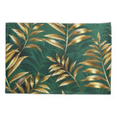 Seamless pattern with golden ferns kissenbezug (Rückseite)