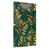 Seamless pattern with golden ferns klemmbrett (Rechts)