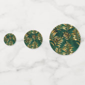 Seamless pattern with golden ferns konfetti (Rückseiten)