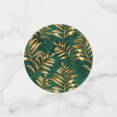 Seamless pattern with golden ferns konfetti (Klein Vorderseite)