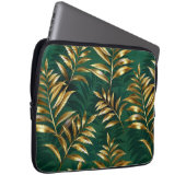 Seamless pattern with golden ferns laptopschutzhülle (Vorne Rechts)
