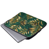 Seamless pattern with golden ferns laptopschutzhülle (Vorne Knopf)