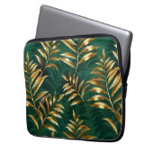 Seamless pattern with golden ferns laptopschutzhülle (Vorderseite Links)