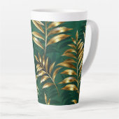 Seamless pattern with golden ferns milchtasse (Rechte Ecke)